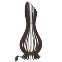 Ver imagem 1 de Abajur Grande de Chão Ana Maria Mdf Luminária - Preto Tamanho 60x18cm