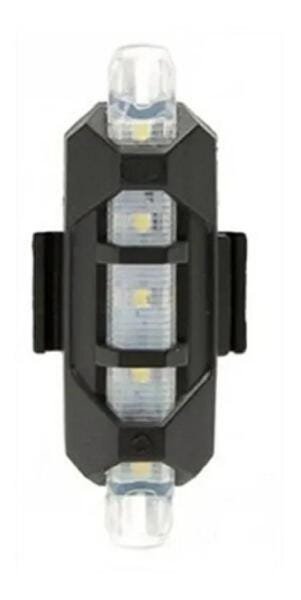 Farol Lanterna Luz De Bike Recarregável Usb Dianteira 5 Leds - 2