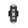 Farol Lanterna Luz De Bike Recarregável Usb Dianteira 5 Leds - 2
