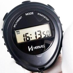 Cronômetro Digital Preto Com Cordinha Herweg 8912-34 - 3