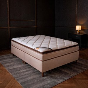 Colchão Queen Molas Ensacadas Colorado + Base 158x198x67