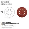 Kit 50 Discos Lixa Velcro Elite 125 X 22mm Grão 60 - 2