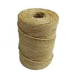 Fio Cordão De Sisal Natural 2Mm Rolo 500Mts Acabamento Fino - 1