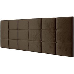 Cabeceira Estofada Bia 1.60 Cama Box Queen - Marrom - 1
