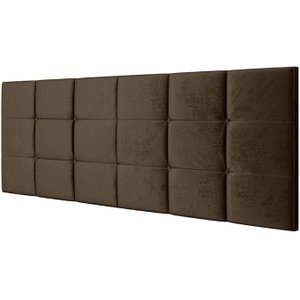 Cabeceira Estofada Bia 1.60 Cama Box Queen - Marrom