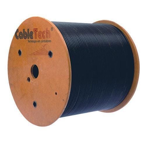Cabo Coaxial Rgc-59 Std-40% Preto 305 Metros - 1