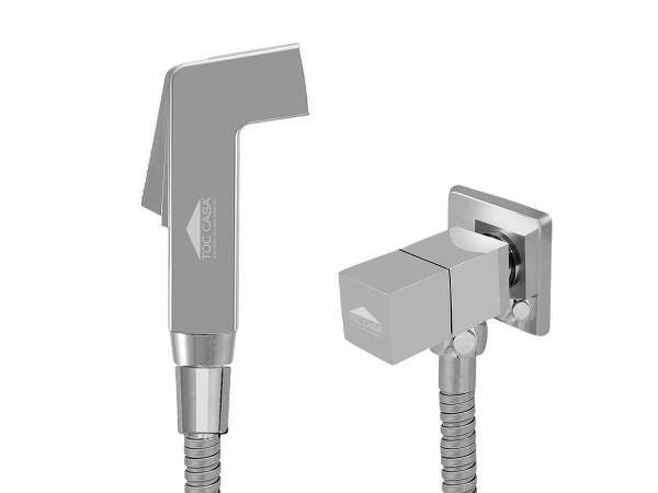Ducha Higiênica Registro Metal Quadrada Luxo Tocsquare - 1