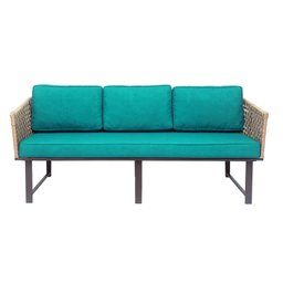 CONJUNTO DE ÁREA 01 NAMORADEIRA, 02 POLTRONAS E MESA - ELOA - 5