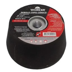 Rebolo Copo Cônico 4 Pol. Granito - Porcelanato G36 Worker - 2