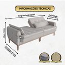Ver imagem 2 de Sofá Cama Rivieira 2.50m - Avelã