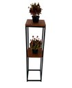 Ver imagem 1 de Suporte Plantas Chão 2 Andares jardineira suporte jardim chão 25x25x100 cm MINAS ARTE PRÓPRIA suport