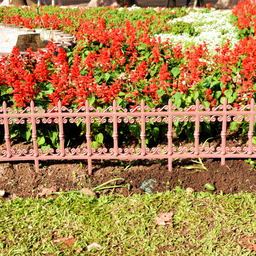 Kit 2 Cercas Plásticas Estilo Ferro Fundido Jardim Canteiro Marrom - 2