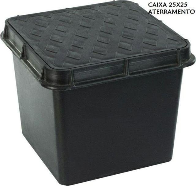 Kit 3 Caixa com Tampa para Aterramento Inspeção 25cm Reforçada - 2