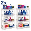 Ver imagem 1 de Kit 2 Fruteiras Organizadora Fr-15 Estante 4 Andares Multiuso Cozinha Branco Yeet