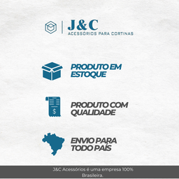 Kit Varão Para Cortina 2,50 Metros 28Mm Branco Compacto - 4