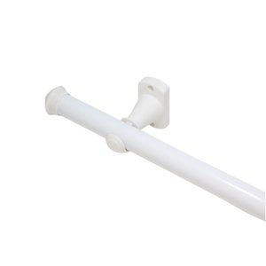 Kit Varão Para Cortina 2,50 Metros 28Mm Branco Compacto