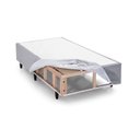 Ver imagem 3 de Base Box Desmontável Solteiro 88x188cm Yescasa Cinza/Gelo