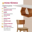 Ver imagem 6 de Conjunto de Jantar Ane 8 Lugares Tampo MDF Cadeiras Viena Gold Imbuia 220cm Mobillare
