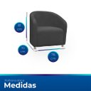 Ver imagem 6 de Poltrona Redonda Moderna e Confortavel Alicia Suede