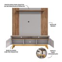 Ver imagem 3 de Home Painel Atalaia Tv até 75 Cinamomo/off-white