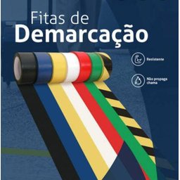 Fita Demarcação De Solo Adesiva 50Mm X 30 Metros - Zebrada - 2