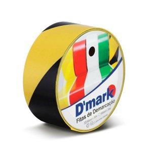 Fita Demarcação De Solo Adesiva 50Mm X 30 Metros - Zebrada