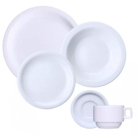 Aparelho Jogo de Jantar Cha Porcelana 20 Peças Iguaçu Germer