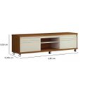 Ver imagem 3 de Rack Tv até 72 Polegadas Rodízios 2 Portas e 2 Nichos Mirage 1.80:off White/freijó