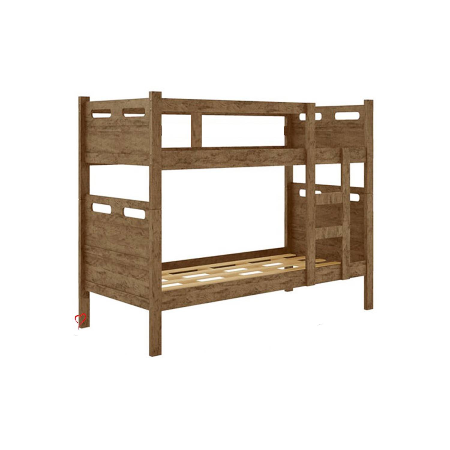 Beliche com Cama Auxiliar Jaspe Treliche Mdf Cor:castanho - 4