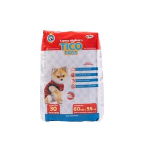 Tapete Higiênico Tico Pads com 30 Unidades 60x55cm Expet