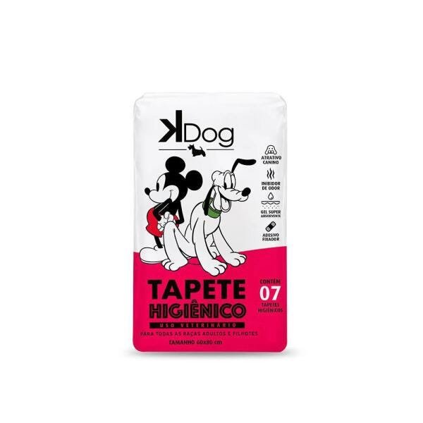 Tapete Higiênico para Pets com 7 Unidades Kdog