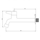 Ver imagem 2 de Torneira para Cozinha de Parede ABS 1158IHP Japi