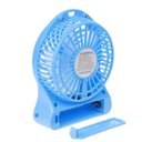 Ver imagem 1 de Mini Ventilador Portátil Mesa USB com 3 Velocidades Azul