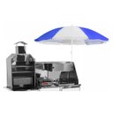 Ver imagem 2 de Carrinho Churrasco Cachorro Quente e Lanche com Guarda Sol Cefaz