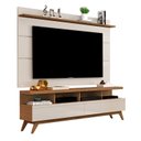 Ver imagem 2 de Rack com Painel para TV até 60 Polegadas 194cmx160cm Pés em Madeira Maciça Vivare
