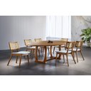 Ver imagem 1 de Sala de Jantar Madeira Maciça com 6 Cadeiras 2,0x1,0m - Zara - Requinte Salas