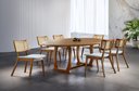 Ver imagem 1 de Sala de Jantar Madeira Maciça com 6 Cadeiras 2,0x1,0m - Zara - Requinte Salas