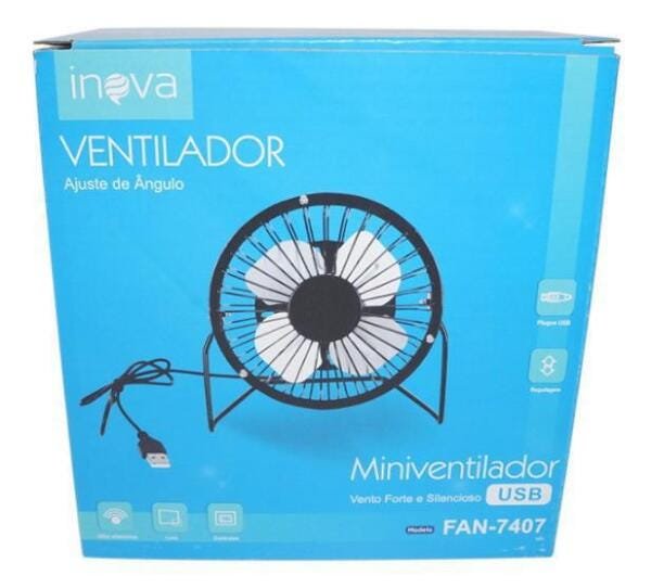 Mini Ventilador de Mesa Articulavel Potente USB 6 - 2