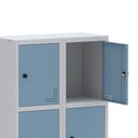 Ver imagem 6 de Roupeiro Aço Linha Light 8 Portas - GR302-8 Cinza-Azul Dali