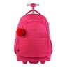Kit Mochila Feminina Rodinhas Notebook Impermeável Rosa - 2