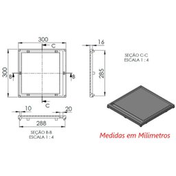 Chapa Bifeteira Lisa Fogão Industrial Sobrepor Ferro 30x30cm - 3