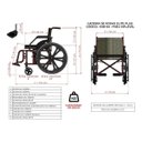 Ver imagem 7 de Cadeira de Rodas Elite Plus 52cm 130kg Pneu Antifuro Prolife