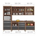 Ver imagem 4 de Cozinha Completa com Balcão 5 Peças Baronesa Nesher Móveis