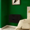 Ver imagem 2 de Mesa de Cabeceira Suspensa Multivisão Flow Gaveteiro Suspenso Aereo 2 Gavetas:preto