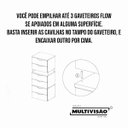 Ver imagem 6 de Mesa de Cabeceira Suspensa Multivisão Flow Gaveteiro Suspenso Aereo 2 Gavetas:preto