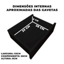 Ver imagem 4 de Mesa de Cabeceira Suspensa Multivisão Flow Gaveteiro Suspenso Aereo 2 Gavetas:preto