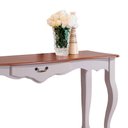 Ver imagem 4 de Aparador de Sala 116cm com Pés Luis XV e 1 Gaveta 70810 Linz Móveis - Off White/Imbuia