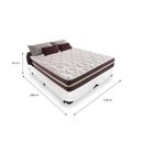 Ver imagem 2 de Cama Box Casal Bipartido 138 Tecido Sintético Branco com Colchão Little Angel - Bello Box - Mola Sup