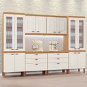 Ver imagem 2 de Cozinha Praga Modulada Composta por 06 Módulos 100% Mdf com Paneleiros e Balcões