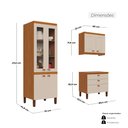 Ver imagem 5 de Cozinha Praga Modulada Composta por 06 Módulos 100% MDF com Paneleiros e Balcões